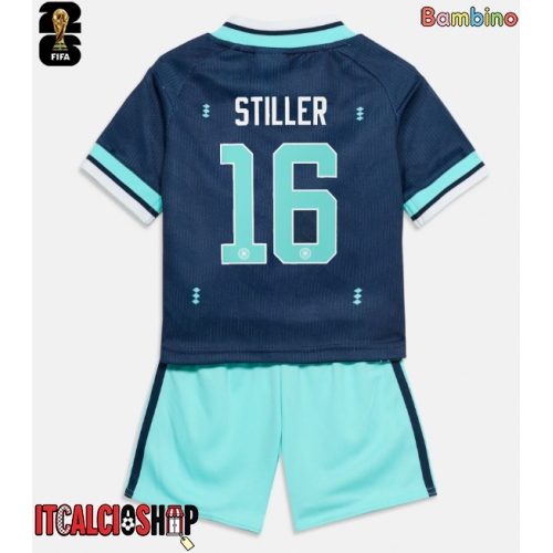 Germania Angelo Stiller #16 Seconda Maglia Bambino Mondiali 2026 Manica Corta (+ Pantaloni corti)